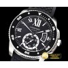 까르띠에 Calibre de Cartier SS/RU Black JJF 1:1 Asia 23J Mod -CAR0383A
