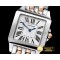 까르띠에 Santos Demoiselle Ladies RG/SS White Swiss Quartz -CAR0384A