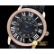 까르띠에 Ronde Louis Cartier Date RG/LE Black Miyota 9015 -CAR0389B