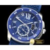 까르띠에 Calibre de Cartier SS/RU Blue JJF 1:1 Asia 23J Mod -CAR0392A
