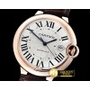 까르띠에 Balon Bleu Mens 42mm Wrapped RG/LE White BP Swiss 2824 -CAR0400A