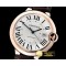까르띠에 Balon Bleu Mens 42mm Wrapped RG/LE White BP Swiss 2824 -CAR0400A