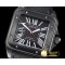 까르띠에 Santos 100 Mens PVD/NY Black/Wht Num V6F Miyota 9015 -CAR0403