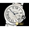 까르띠에 Balon Bleu Mens 42mm SS/SS White JF MY9015 Mod -CAR0408B