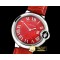 까르띠에 Balon Bleu Midsize 33mm SS/LE Red JF Swiss Quartz Mod -CAR0409B