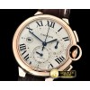 까르띠에 Balon Bleu Chronograph 47mm RG/LE White ZF Asia 7750 -CAR0412B