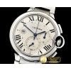 까르띠에 Balon Bleu Chronograph 47mm SS/SS White ZF Asia 7750 -CAR0412C