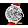 까르띠에 Balon Bleu De Serti Vibrant 36mm SS/LE Diam Swiss Qtz -CAR0413