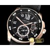 까르띠에 Calibre de Cartier Diver RG/NY/RU Blk TF MY8205 Mod -CAR0415A