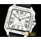까르띠에 Santos De Cartier 2018 Mens SS/LE (Blk) Wht Miyota -CAR0427A