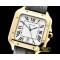 까르띠에 Santos De Cartier 2018 Mens YG/LE Wht Swiss Qtz -CAR0429A