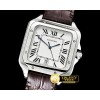 까르띠에 Santos De Cartier 2018 Ladies SS/LE Wht Swiss Qtz -CAR0430C