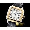까르띠에 Santos De Cartier 2018 Ladies YG/SS/LE Wht Swiss Qtz -CAR0430D