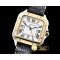 까르띠에 Santos De Cartier 2018 Ladies YG/SS/LE Wht Swiss Qtz -CAR0430D