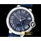 까르띠에 Balon Bleu 42mm SS/LE Blue AF Asia 2892 Mod -CAR0431