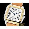 까르띠에 Santos De Cartier 2018 Mens YG/SS/LE (Tan) Wht MY9015 -CAR0432
