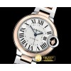 까르띠에 Balon Bleu Midsize 33mm RG/SS Wht V6F MY9015 Mod -CAR0439