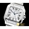 까르띠에 Santos De Cartier 2018 Mens XL SS/SS Wht V6F MY9015 -CAR0440