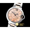 까르띠에 Balon Bleu Midsize 33mm RG/SS Rose Diam V6F Seiko NH05 -CAR0441