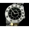 크리스찬디올 Dior VIII Mid Size Cer/Cer/Diam Black Jap Quartz -CD016B