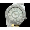 크리스찬디올 Dior VIII Mid Size Cer/Cer/Diam White Jap Quartz -CD017A