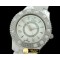 크리스찬디올 Dior VIII Mid Size Cer/Cer/Diam White Jap Quartz -CD017A