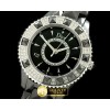 크리스찬디올 Dior VIII Mid Size Cer/Cer/Diam Black Jap Quartz -CD017B