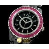 크리스찬디올 Dior VIII Full Size Cer/Cer/Mag Ruby Black Jap Quartz -CD018A
