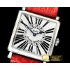 프랭크뮬러 Master Sq 6002 Midsize SS/LE Red White GFSwiss Qtz -FM142B