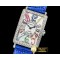 프랭크뮬러 Long Island Ld 952QZ DIAM/SS/LE (Blue) Wht GF Swiss Qtz -FM147C