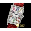 프랭크뮬러 Long Island Ld 952QZ DIAM/SS/LE (Red) Wht GF Swiss Qtz -FM147D
