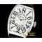 프랭크뮬러 Crazy Hours Curvex Mens SS/LE White/Black Asia 21J Mod -FM149D