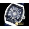 프랭크뮬러 Vanguard Mens V45 SS/LE/RU Blue ABF Asia 2824 -FM150