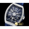프랭크뮬러 Vanguard Mens V45 Diams SS/LE/RU Blue Diam ABF Asia 2824 -FM151