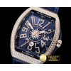 프랭크뮬러 Vanguard Mens V45 Diams RG/LE/RU Blue Diam ABF A2824 -FM155B