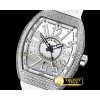 프랭크뮬러 Vanguard Mens V45 Diams SS/LE/RU Silver Wht ABF A2824 -FM158A