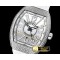 프랭크뮬러 Vanguard Mens V45 Diams SS/LE/RU Silver Wht ABF A2824 -FM158A