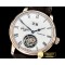 글라슈테 Senator Tourbillon RG/LE White Roman Asia Tourbillon -GLA0041C