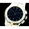 위블로 Classic Fusion Chrono SS/SS Black/Green Jap Quartz -HUB0220A