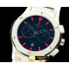 위블로 Classic Fusion Chrono SS/SS Black/Red Jap Quartz -HUB0220B