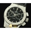 위블로 Classic Fusion Chrono V2 SS/LE Blk A7750 Sec@3 -HUB0244B