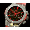위블로 Classic Fusion Chrono V2 PVD/LE All Blk/Red A7750 -HUB0245A