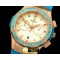 위블로 Ladies Classic Fusion Chrono RG/RU Wht/Blue Jap Qtz -HUB0248F