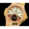 위블로 Tourbillon Pave 41mm RG/Sq Yellow/Diam/LE Aspen White -HUB0270B