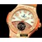 위블로 Tourbillon Pave 41mm RG/Sq Orange/Diam/LE Aspen White -HUB0270G