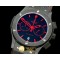 위블로 Classic Fusion Chrono PVD/LE All Blk Red Jap Qtz -HUB0285H