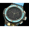 위블로 Big Bang Pearl/ Sq Blue Ruby All Black A7750 -HUB0323D