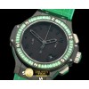 위블로 Big Bang Pearl/ Sq Green Ruby All Black A7750 -HUB0323G