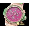 위블로 Big Bang Pop Art 38mm RG/LE Pink/Grn Bez OS20 Qtz -HUB0345B