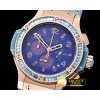 위블로 Big Bang Pop Art 38mm RG/LE Purple/Purp Bez OS20 Qtz -HUB0345D